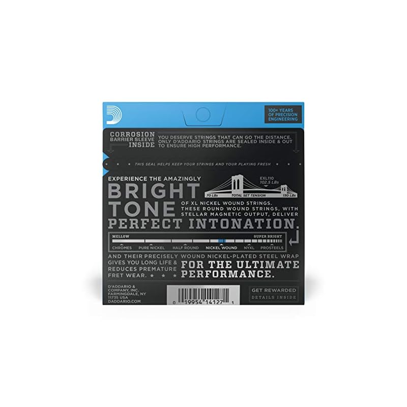 D'Addario Electric Guitar Strings XL Nickel .010-.046 Regular Light EXL110 [Domestic Genuine Product]