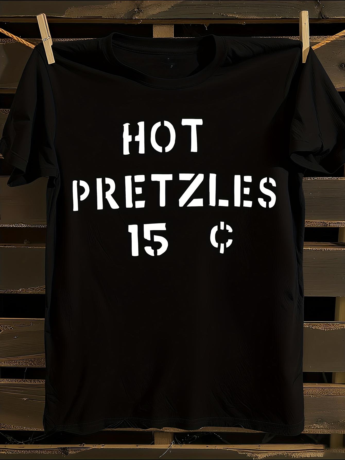 Funny Pretzel Logic Graphic T-shirt L