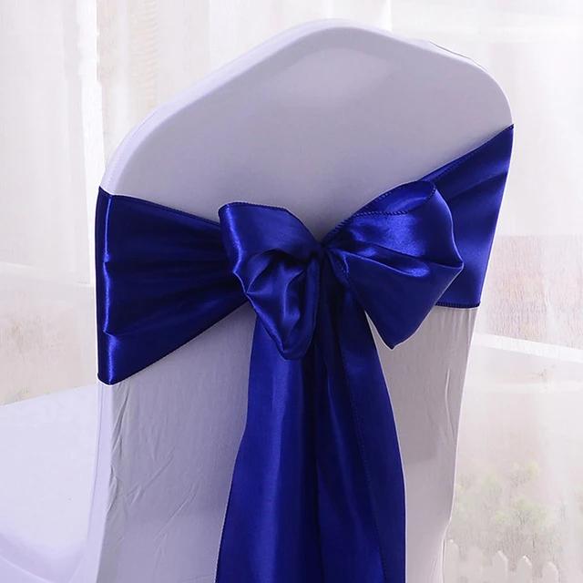 50 pieces / batch satin fabric chair cover bowknot decoration wedding party banquet Hotel celebration wholesale