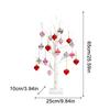 Valentine's Day Birch Tree Lighted Decor 24 LED Lamp Light Tree With 18 Heart Ornaments Romantic Branch Tree Decorative Lights