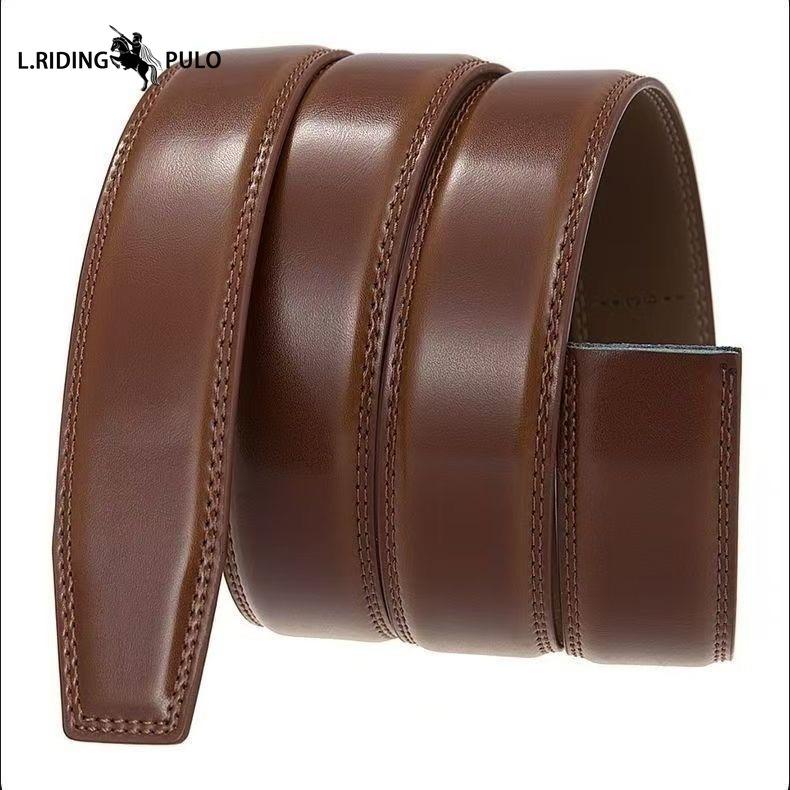 Business Automatic Buckle Korean Style Trendy Belt Men's Genuine Leather Belt Cowhide High-grade Belt