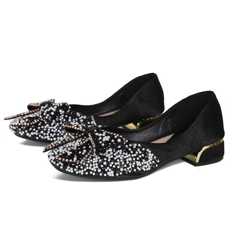 New Women Shoes Fashion Pumps Bling Crystal Bowknot High Heel Shoes Party Dress Shoes