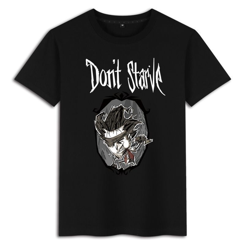 Famine Don't Starve Game Printed Summer Boys Cotton Loose Round Neck Short Sleeve T-Shirts Men’s