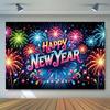 Black Gold 2026 New Year Backdrops Colorful Balloon Photo Background Party Background  Photo Studio