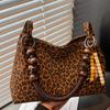 Exquisite Retro Leopard Print Bag, Stylish Large-capacity Tote Bag, Fashionable and Casual Single-shoulder Bag
