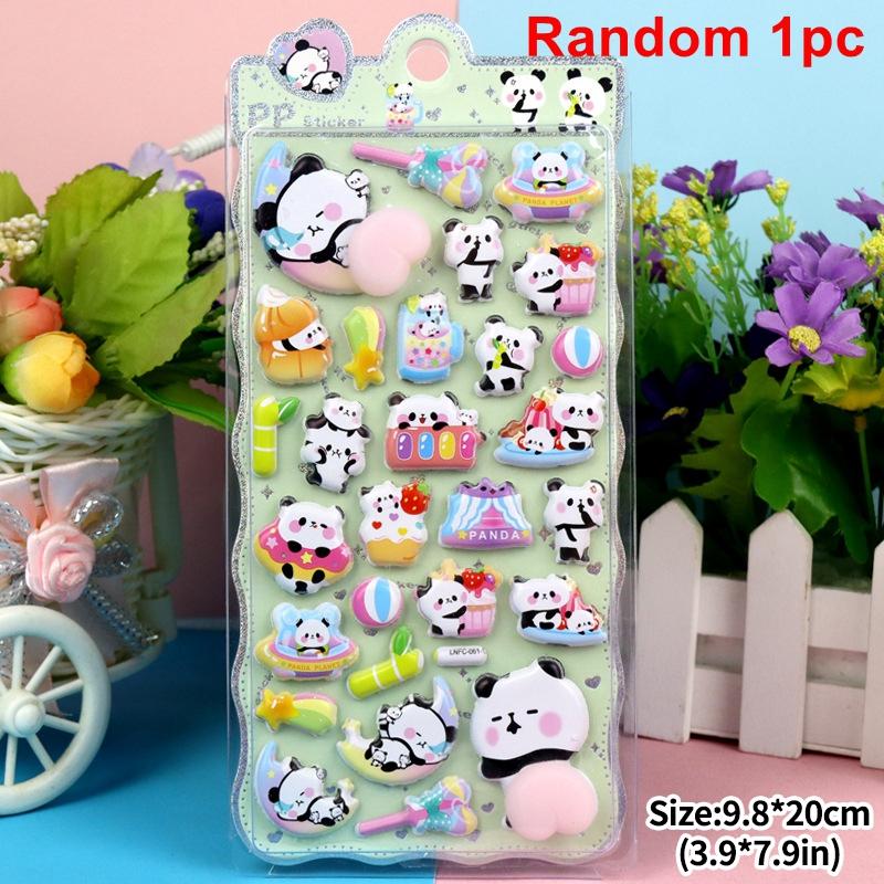 3D Cute Animal Butt Stickers Plush Pinched Happy Buttocks Sticker Stress Ease Puffy Sticker For Diy Scrapbook Phone Case Decal