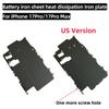 Battery Iron Sheet Heat Dissipation Iron Plate Inside Metal Holder Bracket Shield Plate For iPhone 17 Pro Max 17Pro