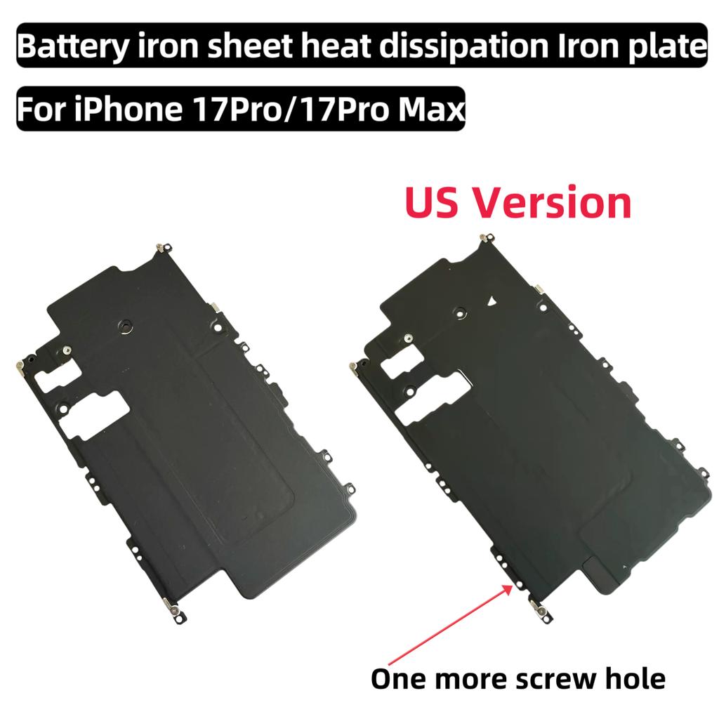 Battery Iron Sheet Heat Dissipation Iron Plate Inside Metal Holder Bracket Shield Plate For iPhone 17 Pro Max 17Pro