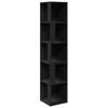 Corner Shelf Black 33x33x164.5 cm Particleboard