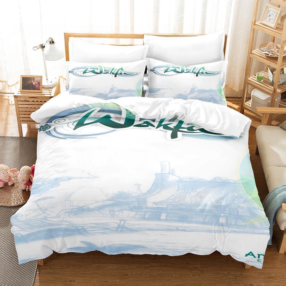 New Wakfu Bedding Set Single Twin Full Queen King Size Bed Set Adult Kid Bedroom Duvet Cover Sets Wakfu 3D Print Bed Sheet Set