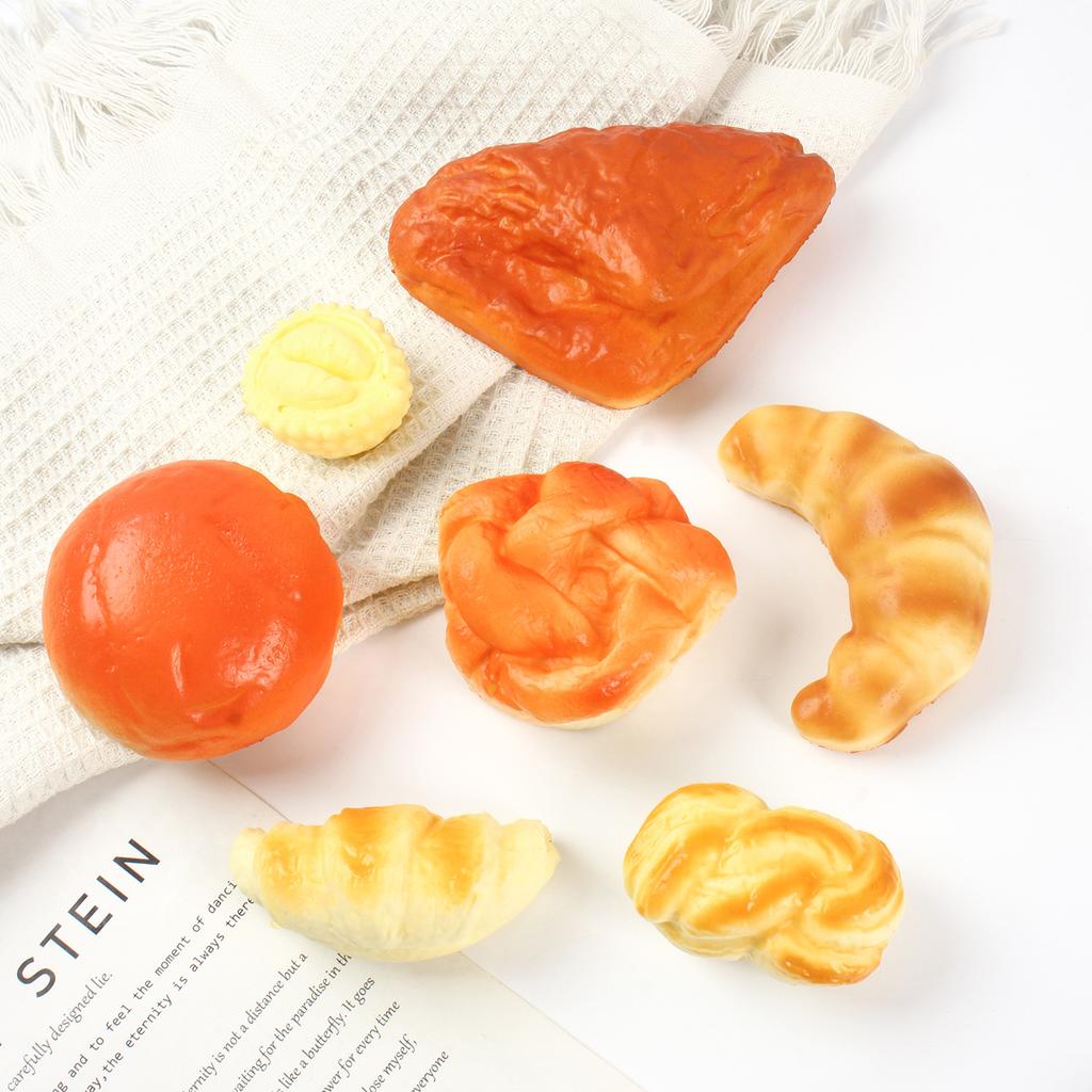 Squishy Croissant Stláčacia hračka Pomalé dvíhanie Lepivá hračka proti stresu Super mäkké Jedlo Kreatívna Simulácia Chlieb Hračky proti úzkosti
