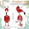 Metal Garden Wall Art Decorative Patio Flamingo Decorative Ornament 3D Metal Peacock Sculpture For Garden Courtyard Fence Decor
