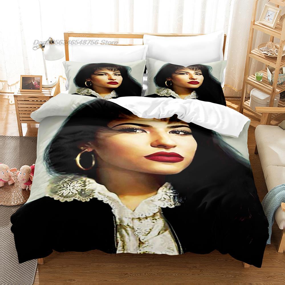 Selena Quintanilla Bedding Set Single Twin Full Queen King Size Bed Set Teenager Bedroom Sheet Set Print New