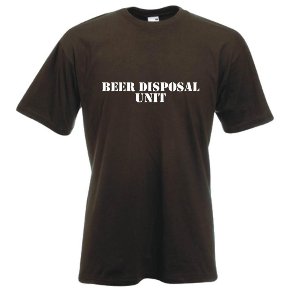 Beer Disposal Unit TShirt Funny Pub Drinking Stag Party Holiday Club Tee