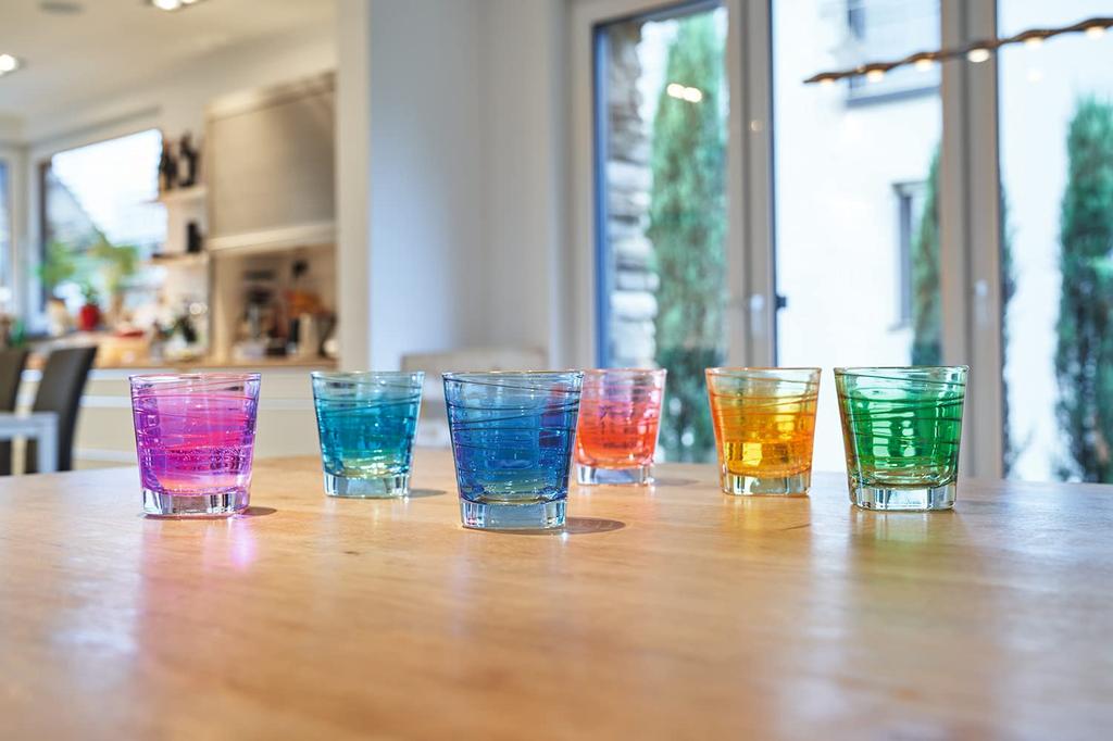 [Official] LEONARDO Vario Struttura Tumbler, 250ml, Green, 6-Piece Set, 026840