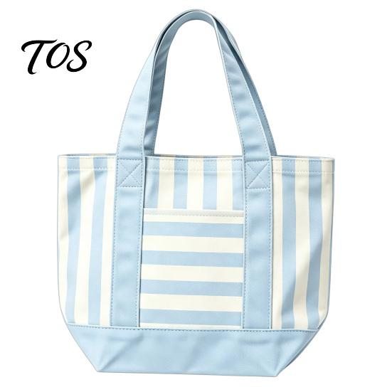 Multi-purpose Tote Bag Striped Canvas Bag, Stylish Reusable Grocery with Front Pocket, Shoulder for Shopping Picnic Commuting Large Capacity