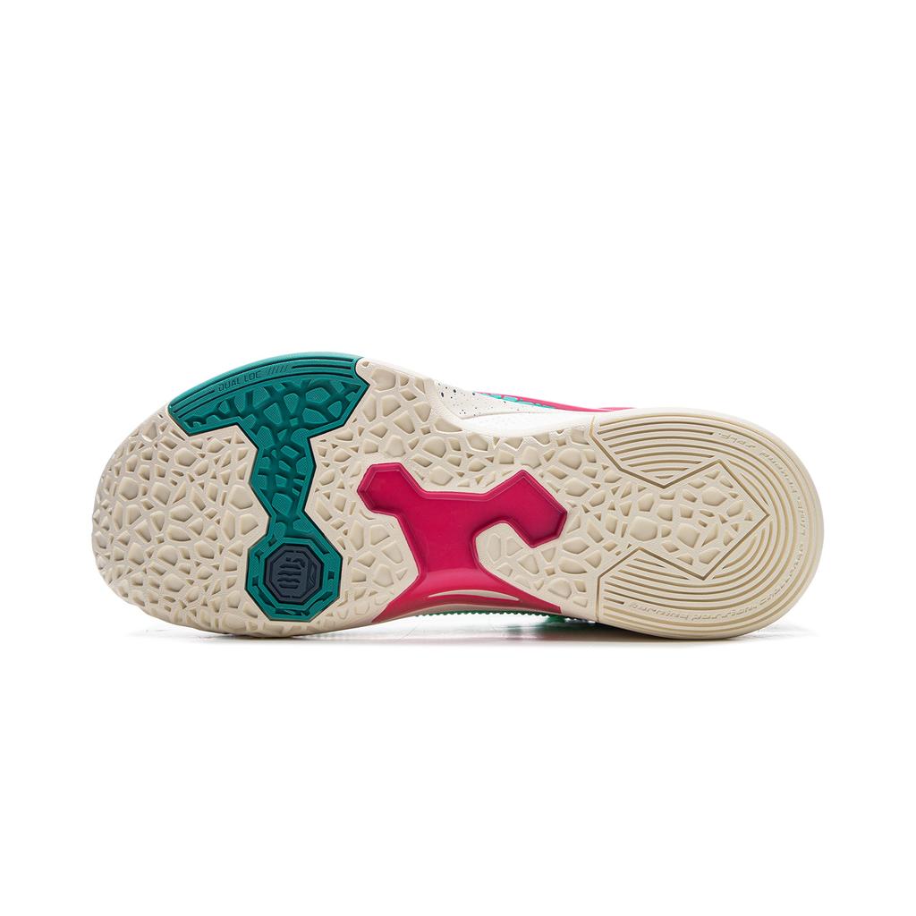 Li Ning BadFive Chase Hunt 1 Slip Resistant Coverage Lightweight Rebound Low top Outdoor Basketball Shoes Men's Green ABFV003-8