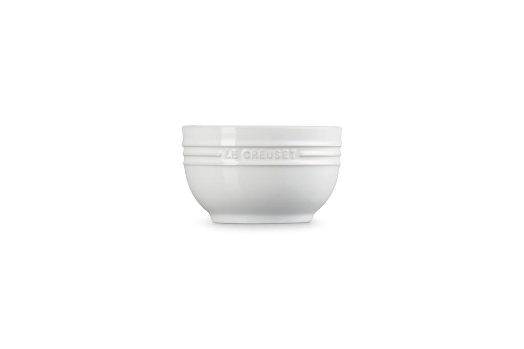 Le Creuset Bowl, Deep Plate, 500ml, White, Heat and Cold Resistant, Microwave, Oven, and Dishwasher Safe [Official Japanese Product]