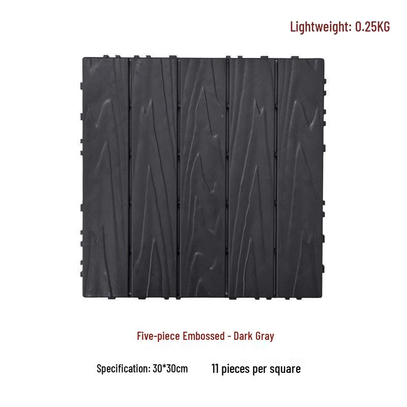 Suelo de Plástico Compuesto para Exteriores de Encastre 30x30 para Jardín/Balcón