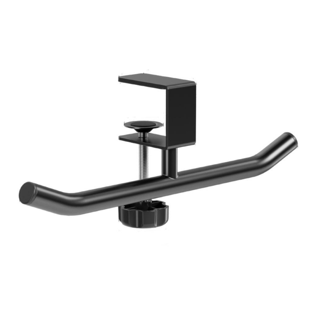 Carbon Steel Desk Edge Bag Hook Removable Adjustable Desk Headset Hanger Rotatable Punch-free Hanging Handbag Holder Office Desk