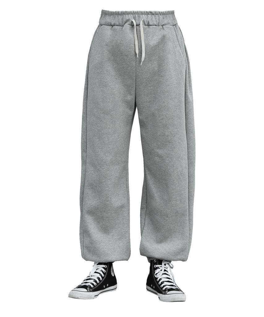 Oeta Double Cotton Side-Tuck Balloon Fit Jogger Pants