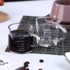 1Pcs 70/75ml Espresso Shot Glass Double Spout Glass Measuring Cup Heat-Resistant Handle Clear Scale Wine Milk Coffee Measure Jug
