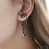 Retro Mote Mørk Gotisk Punk Rose Kors Torner Øredobb Unisex Piercing Øre Nål Ørepynt Smykker Tilbehør