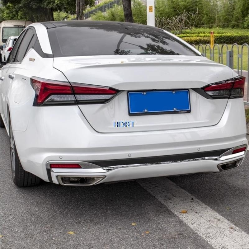 Fit For Nissan Altima/Teana J32 + Car Styling Rear Bumper Fog Light Frame Lamp Cover Trim Protector Decoration Accessories