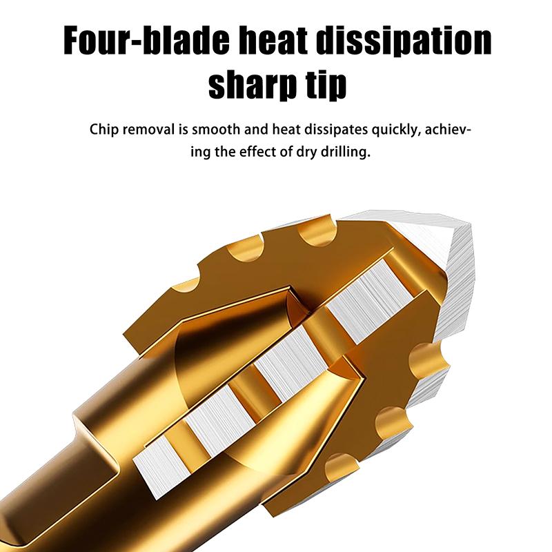 Verbesserter vierschneidiger Sägezahnbohrer zum Bohren von Fliesen und Beton. Spezieller elektrischer Bohrer mit ultrahoher Härte.