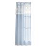 Kitchen Short Curtain Panel with Top, Light Filtering Polyester Privacy Panel and Trim Accent Style Window Drape
