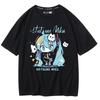Chuyin Co Branded Neighboring Future MIKU Pain Clothes Anime Printed Short Sleeved Cotton Unisexs and Womens Loose Tshirts