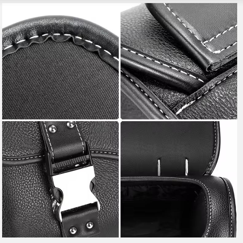 Motorcycle Saddlebag Side Bag Retro PU Motorcycle Tool Bag For ADNOH Rebel 250 500 For Rebel 1100 300 For W400 W650 SR400 XL883L