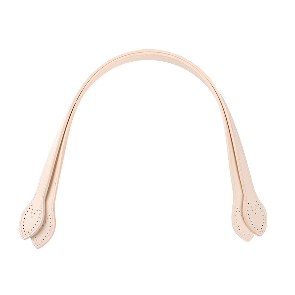 2Pcs 60cm Pu Hand-Sewn Heart-Shaped Handbag Strap DIY Simple Single Shoulder Bag Strap Knitted Bag Detachable Strap