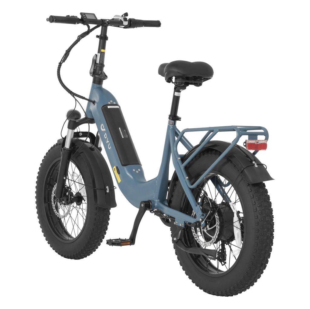Electric Bike DYU FF50 20" 250W Motor 48V 14AH Max Range 70Km Top Speed 32Km/h Load 150KG Blue