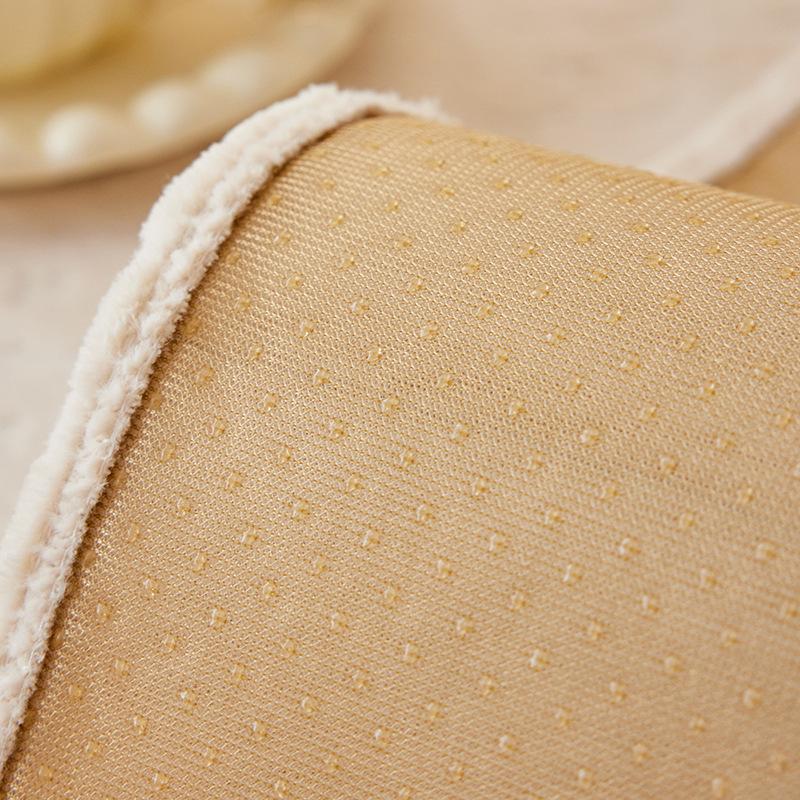 Sofa Cushion Winter Thickened Fleece Cushion Cream Style French Style Lint-Free Sofa Cover Cover Cloth