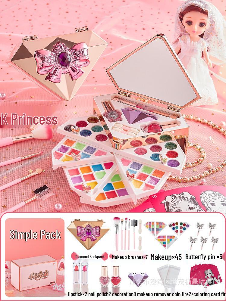 Kids' Makeup Vanity Set: Pretend Play Cosmetic Box for Girls - Perfect Birthday Gift