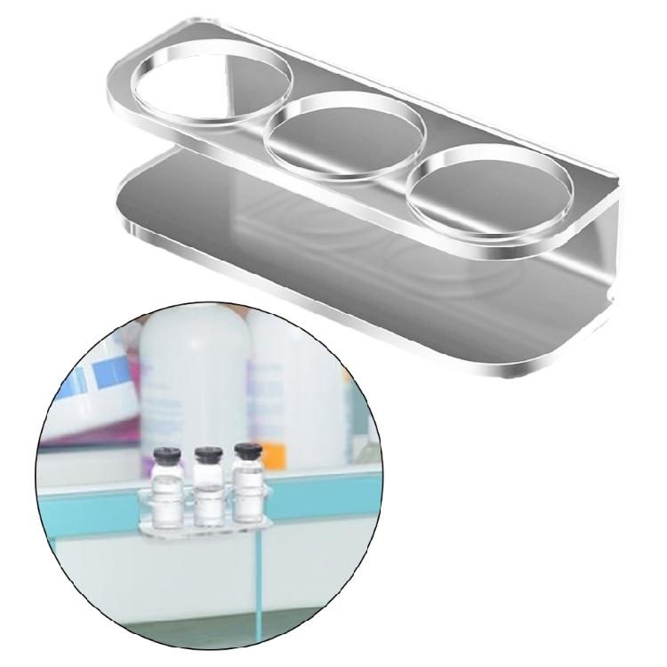 2PCS Acrylic Countertop Organizers for Miniature Bottles Makeup Tool Space Saving Solution Display Stands