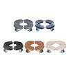 Stainless Steel Circulars Tray Base Rotate Wheels Regulable Flower Pot Stand For Plant Outdoor Gardening