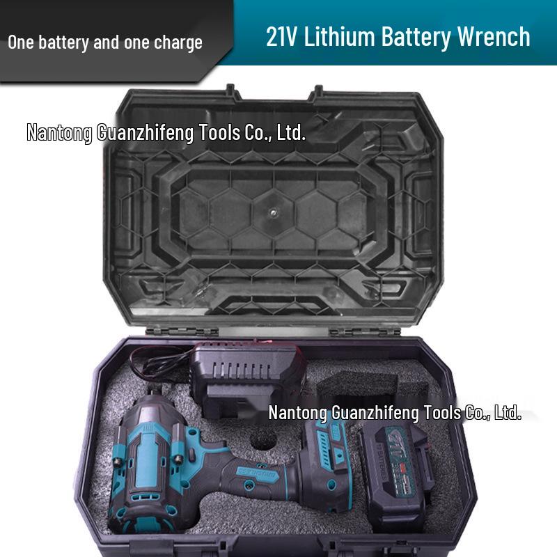 Brushless 1300N High Torque Lithium Impact Wrench for Auto Repair – Power Tool Set
