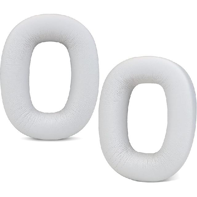 Сменные амбушюры для беспроводных наушников с шумоподавлением Bowers & Wilkins PX8/PX7 S2(Не подходит для PX7),Амбушюры с шумоизоляцией Protein Leather-White