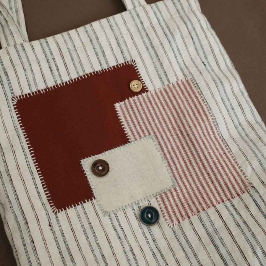 Bag Women's New Blue and White Striped Dumpling Bag Leisure Sports Versatile Shoulder Bag Large Capacity Canvas Bag