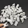 Weiße Duschvorhangclips aus Kunststoff - Niedliche & Tragbare Schnapphaken