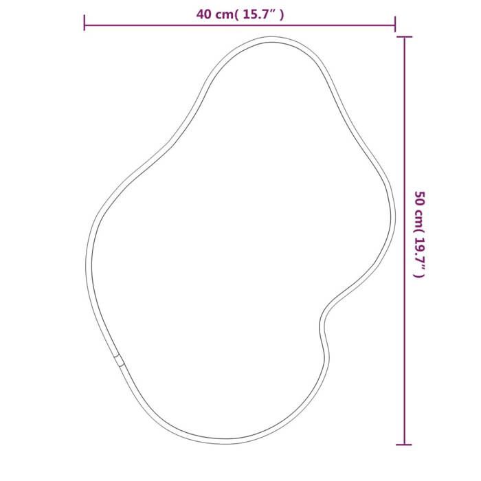 VidaXL Wall Mirror Makeup Vanity Cosmetic Bedroom Decoration Bathroom Living Room Interior Silver 348269