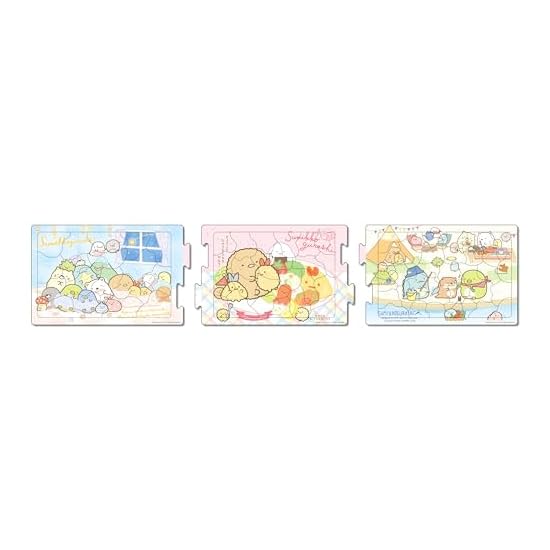 EPOCH Apollo Step Panorama Puzzle: Sumikko Gurashi - Everyone Is Friends, 18/24/32 Pieces, 24-197, S