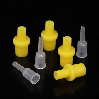 10Pcs Silicone Rubber Sleeve Connectors For Syringe Pumping Air Hollow Joint Part Connector Ciss Inkjet Cartridge Cleaning Tool