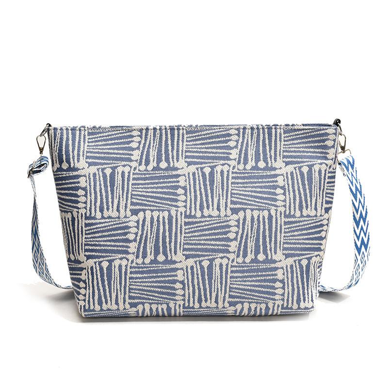 Cloth Bag Women'S Large-Capacity High-Value Wide Shoulder Strap Single Shoulder Messenger Bag Niche Autumn Canvas Bag