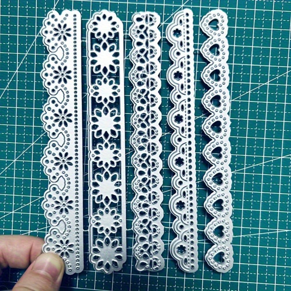 

Lace Border Metal Cutting Die. Scrapbook template for DIY card & album crafts. чистый