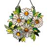 Appeso Finestra in Vetro Colorato Uccelli in Vetro Colorato Girasoli Sun Catchers Decorazioni per Finestre Interne con Catena