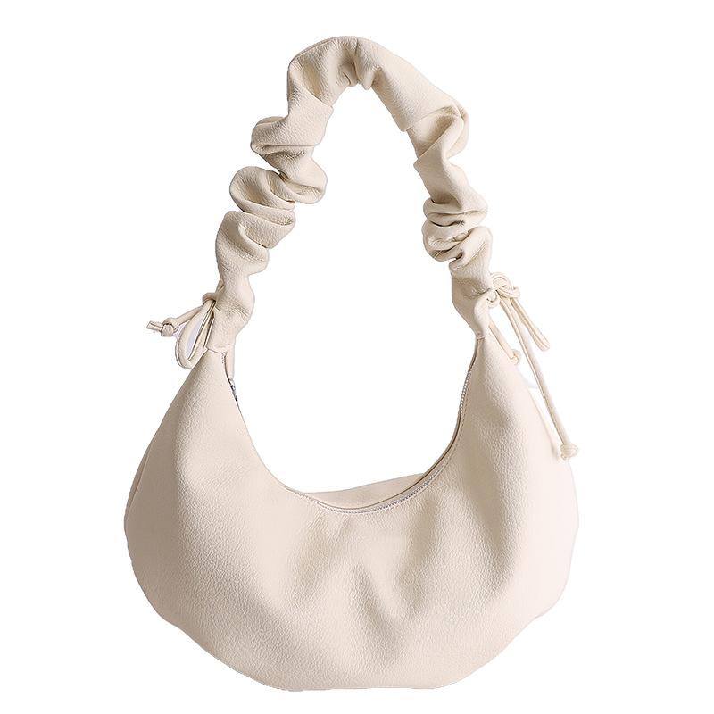 Simple pleated tote dumpling bag women's 2026 spring new exquisite niche one-shoulder messenger bag