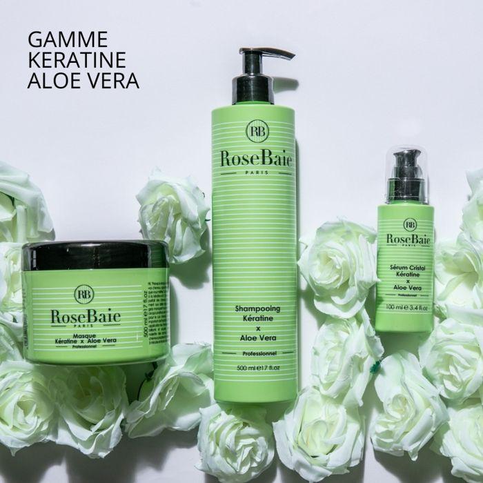 Shampoing Kératine x Aloe Vera RoseBaie 500 ml